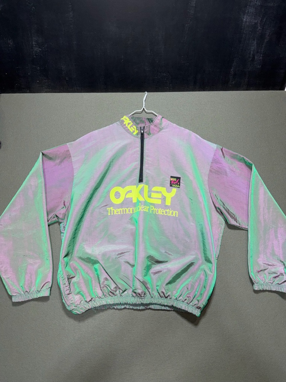 Vintage Oakley Iridescent Thermonuclear Protection Surf Style Windbreaker